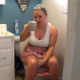 A plump, blonde girl farts repeatedly, drinks a cup of coffee, eats a hard-boiled egg, shits and pisses while sitting on a toilet. Presented in 720P HD. About 5 minutes.